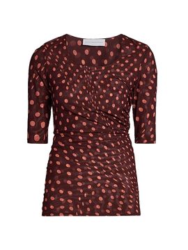 Stella McCartney Women's Polka Dot Mesh Top