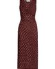 Stella McCartney Women's Polka Dot Mesh V-Neck Midi Dress - 1