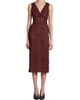Stella McCartney Women's Polka Dot Mesh V-Neck Midi Dress - 3