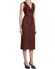 Stella McCartney Women's Polka Dot Mesh V-Neck Midi Dress - 4