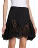 Stella McCartney Women's Satin Lace-Trimmed Skirt - 4