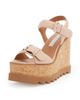 Stella McCartney Women's Sneakelyse 120MM Buckle Wedge Sandals - 2