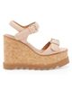 Stella McCartney Women's Sneakelyse 120MM Buckle Wedge Sandals - 7