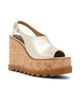 Stella McCartney Women's Sneakelyse 120MM Metallic Leather Platform Slingback Sandals - 2