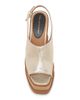 Stella McCartney Women's Sneakelyse 120MM Metallic Leather Platform Slingback Sandals - 4