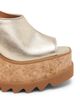 Stella McCartney Women's Sneakelyse 120MM Metallic Leather Platform Slingback Sandals - 5