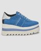 Stella McCartney Women's Sneakelyse 80MM Vintage Washed Denim Sneakers - 5