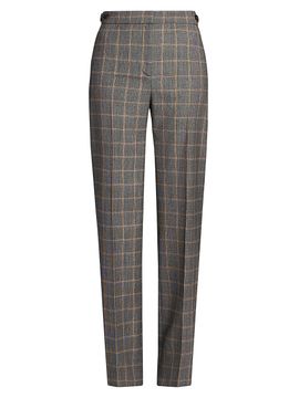 Stella McCartney Women's Tailored Check Wool Slim Pants