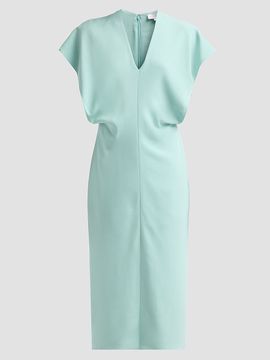 Stella McCartney Women's V-Neck Blouson Midi Dress