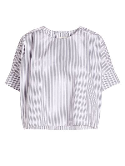 Stellae Dux Women's Boxy Striped Cotton T-Shirt
