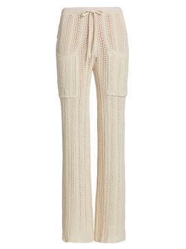 Stellae Dux Women's Crochet Cargo Pants