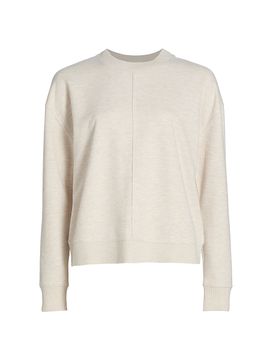 Stellae Dux Women's Exposed Seam Drop-Shoulder Sweater