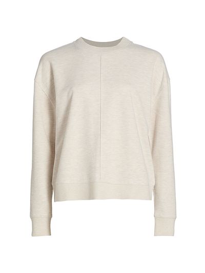Stellae Dux Women's Exposed Seam Drop-Shoulder Sweater