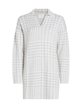 Stellae Dux Women's Houndstooth Knit Minidress
