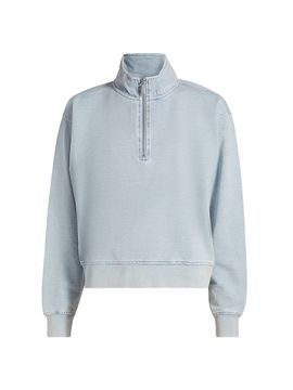 Stellae Dux Women's Quarter-Zip Long-Sleeve Sweatshirt