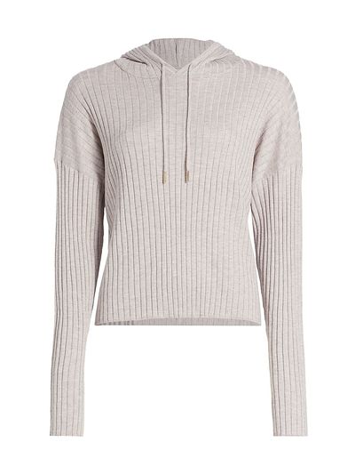 Stellae Dux Women's Rib-Knit Crop Hoodie