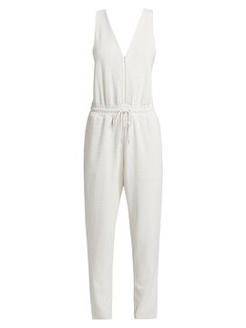 Stellae Dux Women's Waffle Scuba Tank Jumpsuit