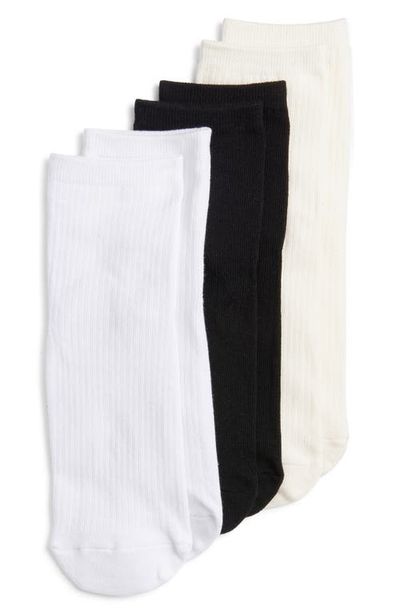 Stems Stems 3-Pack Cotton Blend Ribbed Ankle Socks