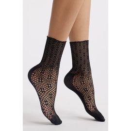 Stems Stems Lauren Sheer Open Stitch Crew Socks