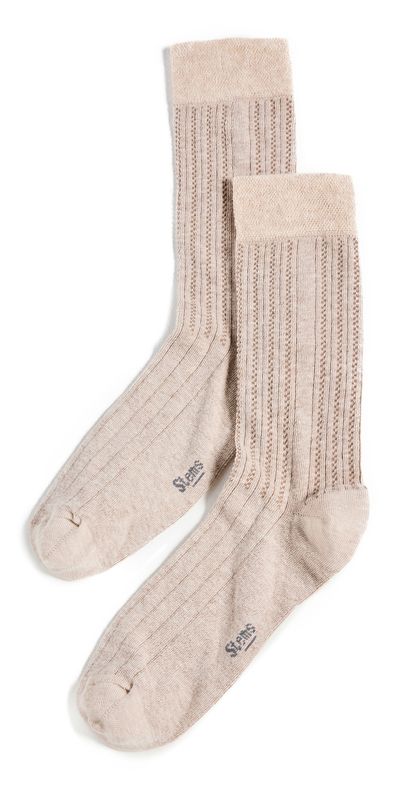 Stems Stems Lola Cashmere Comfort Crew Socks Cream One