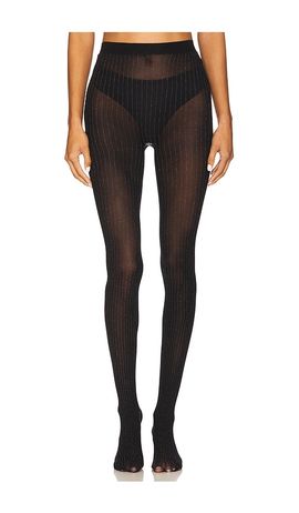 Stems Stems Metallic Striped Tights
