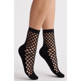 Stems Stems Netted Crew Socks