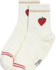 Stems Stems Strawberry Grip Crew Socks Ivory One - 1