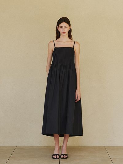 STEP AROUND Pin vacance dress_BLACK