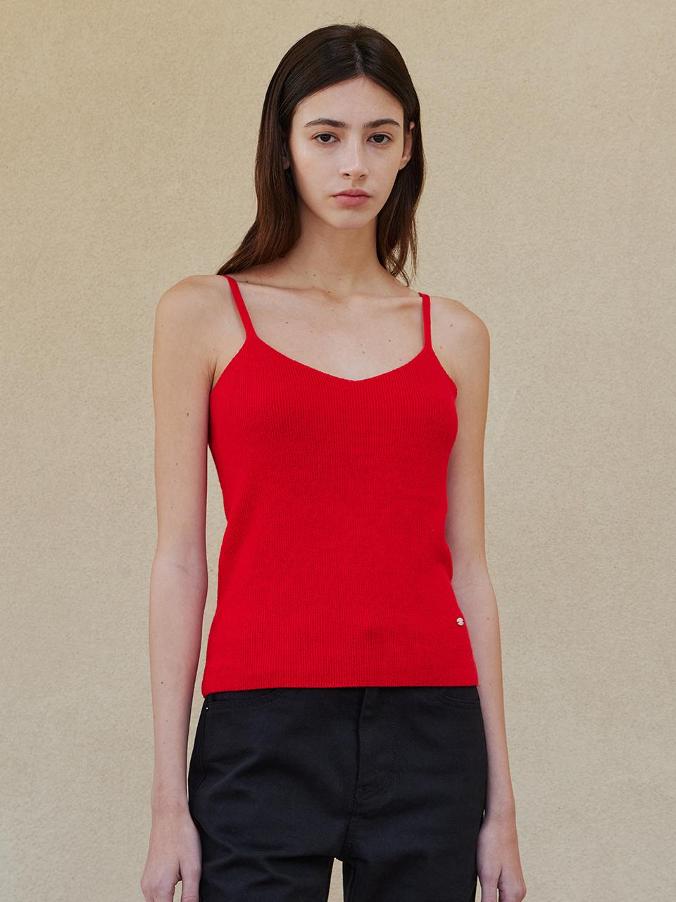 STEP AROUND Rany sleevless knit_RED