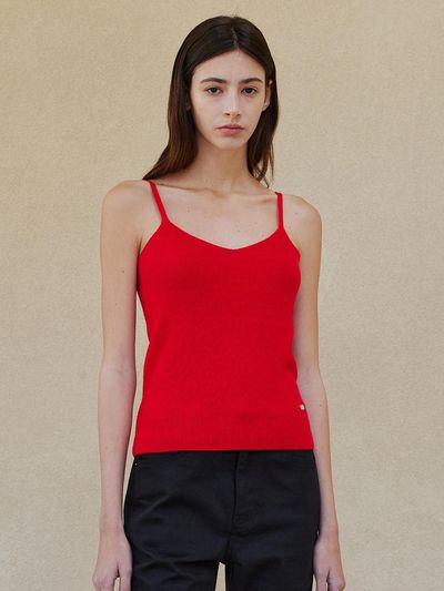 STEP AROUND Rany sleevless knit_RED