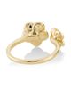 Stephanie Gottlieb Women's 14K Yellow Gold, 0.1 TCW Diamond, & Enamel Flower Cuff Ring - 3