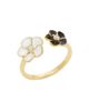 Stephanie Gottlieb Women's 14K Yellow Gold, 0.1 TCW Diamond, & Enamel Flower Cuff Ring - 5