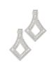 Sterling Forever Sterling Forever Amina Cubic Zirconia Drop Earrings in Rhodium Plated - 2
