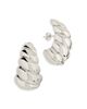 Sterling Forever Sterling Forever Bobine Statement Earrings in Rhodium Plated - 1