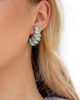 Sterling Forever Sterling Forever Bobine Statement Earrings in Rhodium Plated - 2