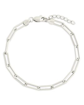 Sterling Forever Sterling Forever Bold Paperclip Chain Bracelet