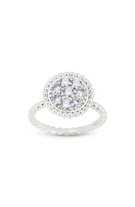 Sterling Forever Sterling Forever Casey Cubic Zirconia Circle Ring