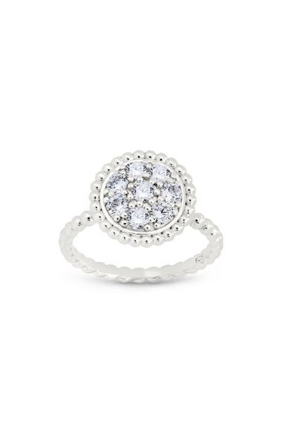 Sterling Forever Sterling Forever Casey Cubic Zirconia Circle Ring