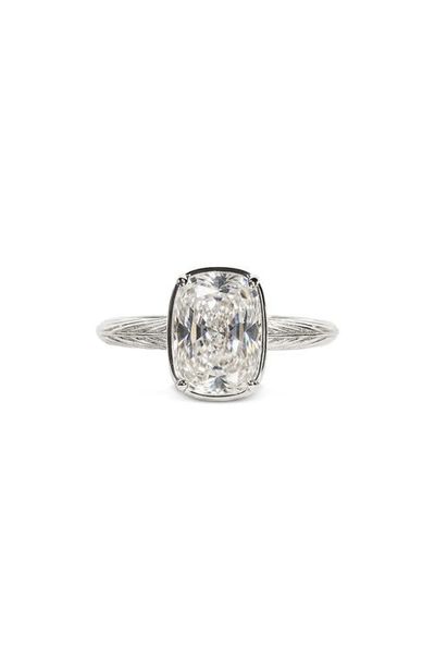 Sterling Forever Sterling Forever Cushion Cut Sterling Silver Ring 