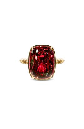 Sterling Forever Sterling Forever Elongated Cushion-Cut Cubic Zirconia Cocktail Ring