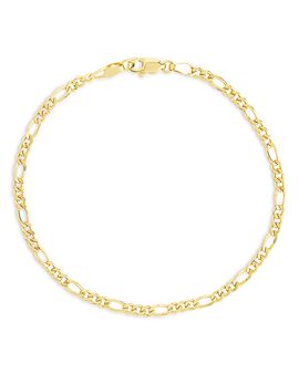 Sterling Forever Sterling Forever Figaro Chain Bracelet