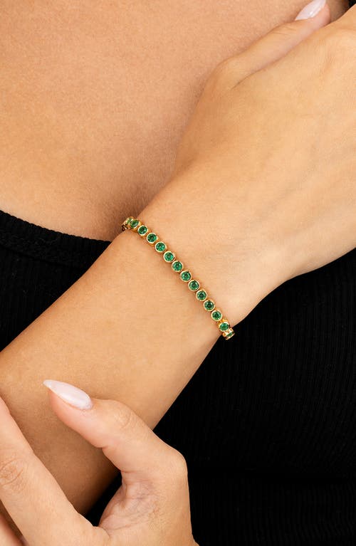 Sterling Forever Sterling Forever Helene Cubic Zirconia Bezel Eternity Bracelet