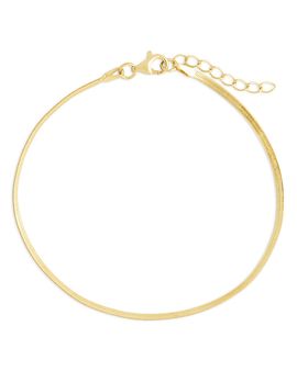 Sterling Forever Sterling Forever Herringbone Chain Bracelet