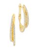 Sterling Forever Sterling Forever Kyle Two Row Hoop Earrings - 1