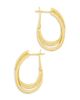 Sterling Forever Sterling Forever Kyle Two Row Hoop Earrings - 3