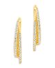 Sterling Forever Sterling Forever Kyle Two Row Hoop Earrings - 4