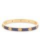 Sterling Forever Sterling Forever Lumire 14k Gold Plate Cubic Zirconia Bangle  - 1