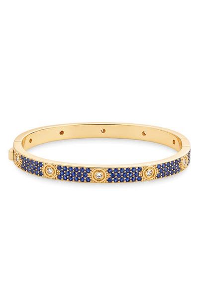 Sterling Forever Sterling Forever Lumire 14k Gold Plate Cubic Zirconia Bangle 