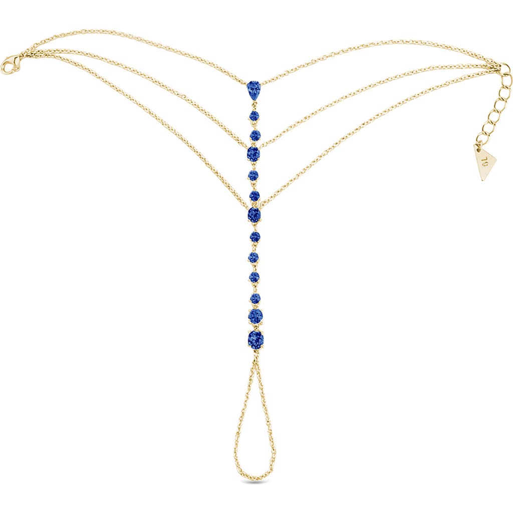 Sterling Forever Sterling Forever Malys Cubic Zirconia Hand Chain