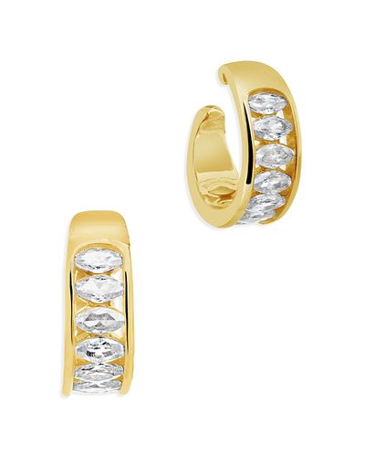 Sterling Forever Sterling Forever Mira Cuff Earrings